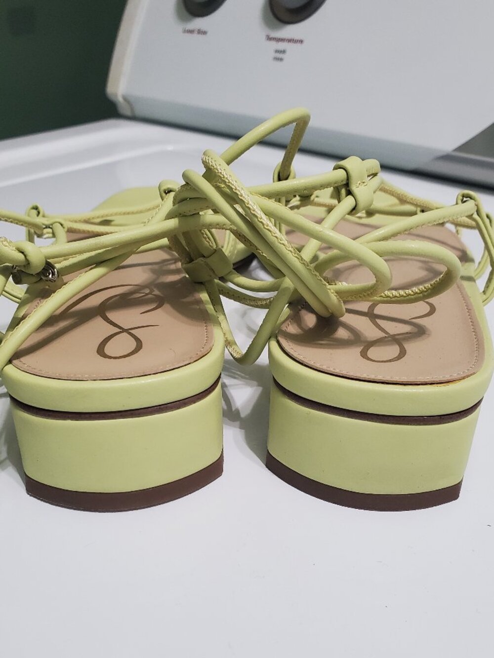 Sam Edelman Women's Daffy Heeled Sandals in Kiwi | 8.5 - Picture 3 of 7